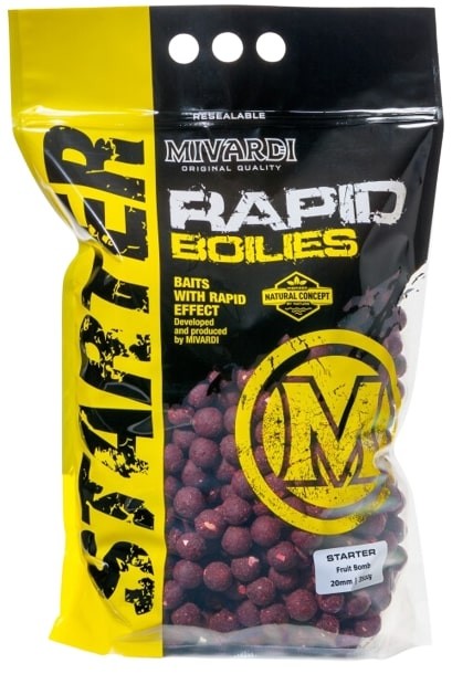 Boilies Mivardi Rapid Boilies Starter - Fruit Bomb