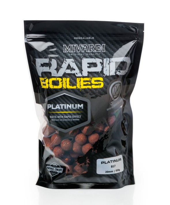 Boilies Mivardi Rapid Champion Platinum B17 3,3kg + Kanta za hranjenje Rapid Box