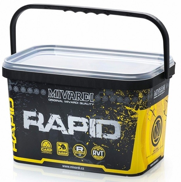 Boilies Mivardi Rapid Champion Platinum Sea 3,3kg + Kanta za hranu Rapid Box