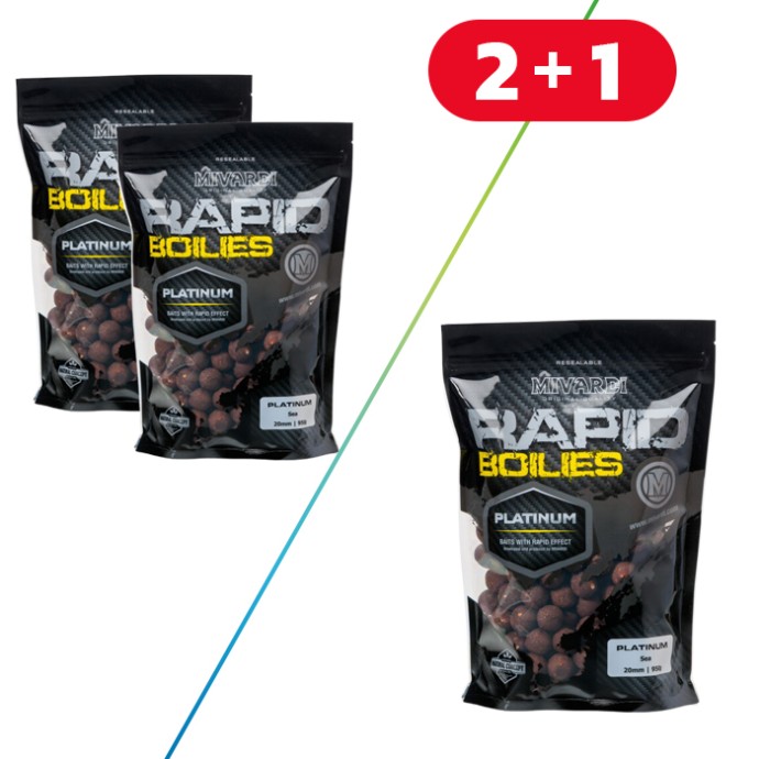 Boilies Mivardi Rapid Champion Platinum Sea Akcija 2+1