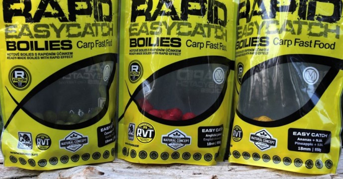 Boilies Mivardi Rapid Easy Catch Anglická Jahoda