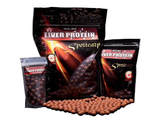 Boilies Sportcarp Liver Protein Chilli Fruit