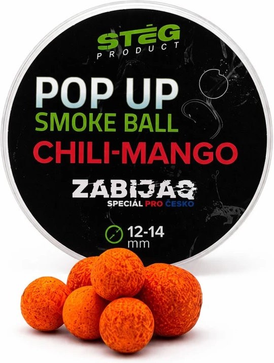 Boilies Stég Zabijaq Pop-Up Smoke Ball 12-14mm 25gr