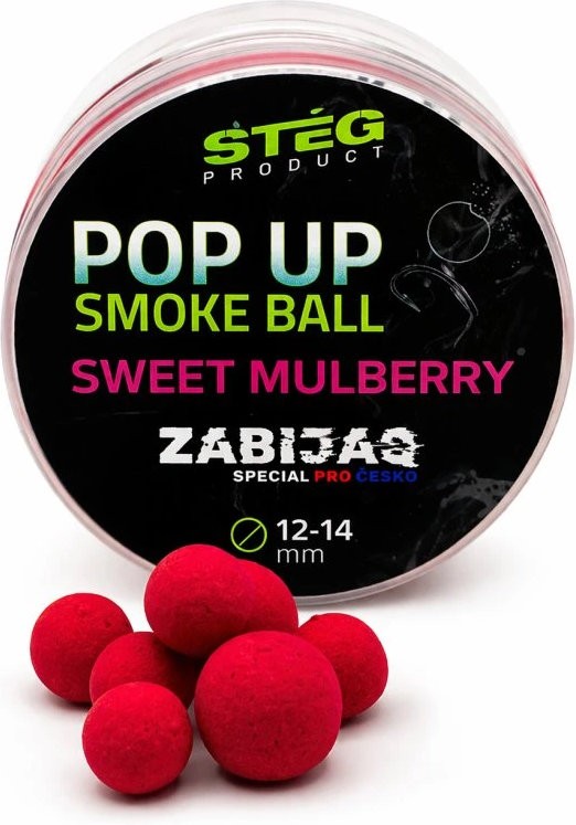 Boilies Stég Zabijaq Pop-Up Smoke Ball 12-14mm 25gr