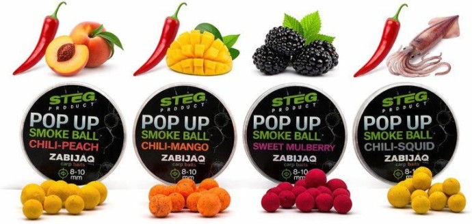 Boilies Stég Zabijaq Pop-Up Smoke Ball 8-10mm 10gr
