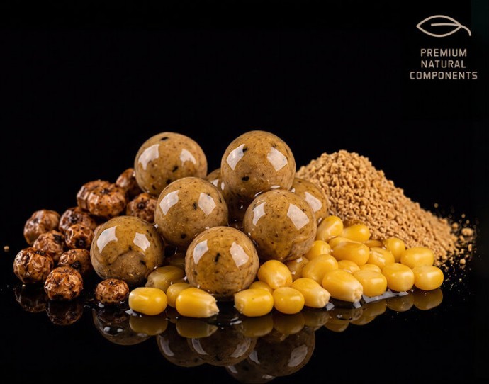 Boilies v Dipu Delphin BreaX/NutCAKE Tygří Ořech-Scopex-Sladká Kukuřice