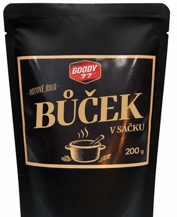 Bůček - Bravčové Mäso vo Vlastnej Šťave v Sáčku GOODY 77 - 200gr