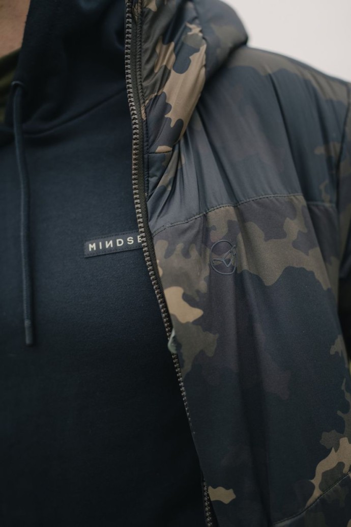 Bunda Korda Insulated Hooded Jacket Dark Kamo