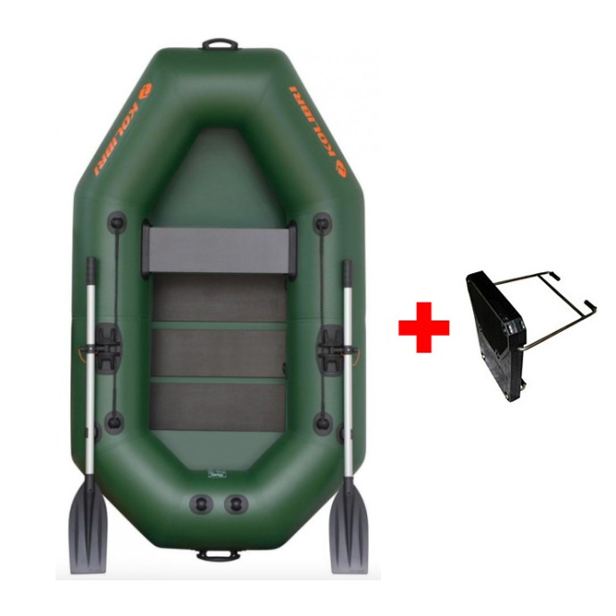 Čamac Kolibri K-220 T Lamelna Podnica Zeleni + Držač Motora