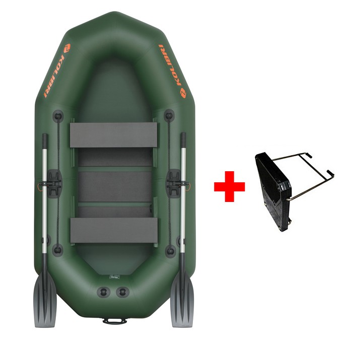 Čamac Kolibri K-250 T Profi Lamelna Podnica Zeleni + Držač Motora