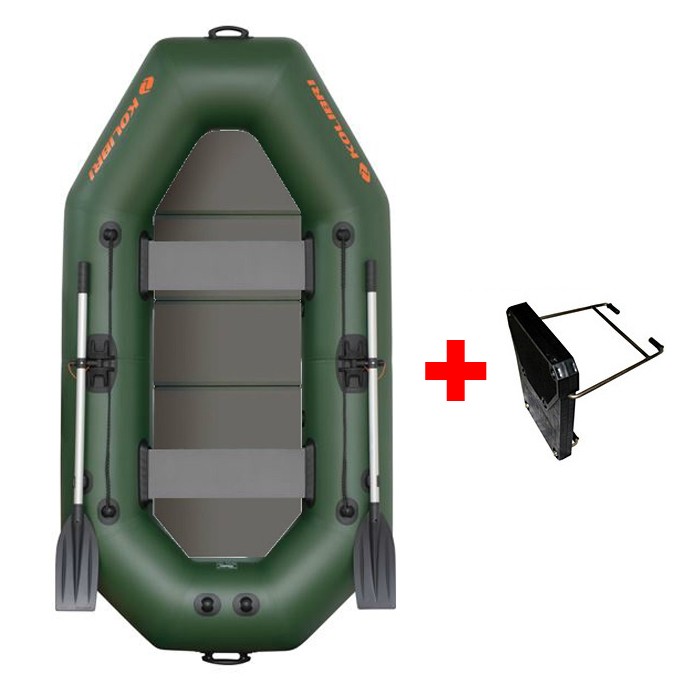 Čamac Kolibri K-260 TP Kruti Pod Zeleni + Držač Motora