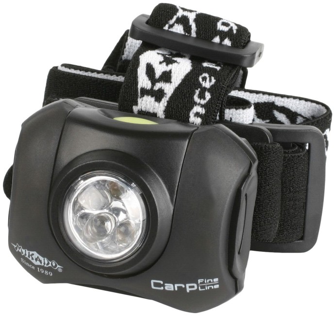 Čelovka Mikado Headlight HP CREE 3W + 4 Červené LED