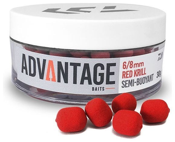 Chytacie Pelety Daiwa Advantage Semi Buoyant Red Krill 30gr