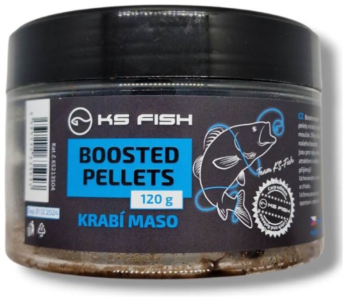 Chytajući Peleti KS-fish Boosted Pellets 120g