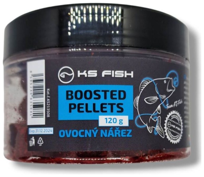 Chytajući Peleti KS-fish Boosted Pellets 120g