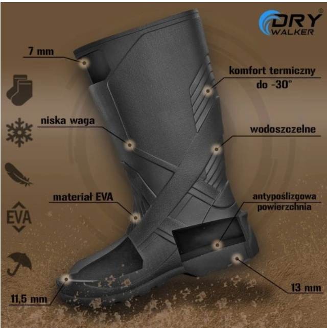 Čizme Mistrall Short Dry Walker PVC