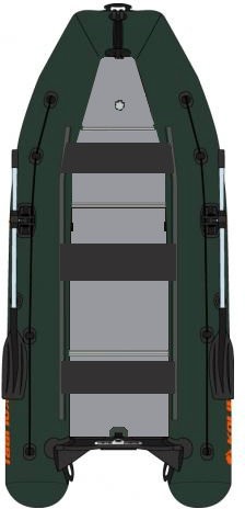 Člun Kolibri KM-450 DSL Pevná Hliníková Podlaha Zelený