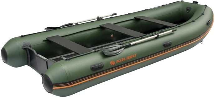 Člun Kolibri KM-450 DSL Pevná Hliníková Podlaha Zelený