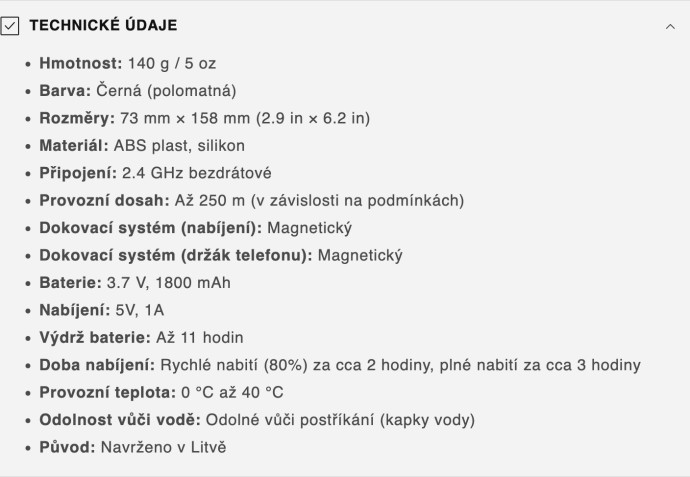 Dálkovi Upravljač Deeper za Rolačicu SPARK