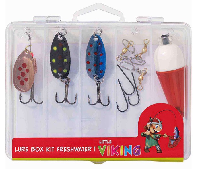 Dječji Set Mamaca Kinetic Little Viking Lure Box Kit Freshwater