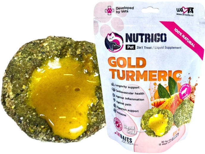 Doplněk stravy pro psy LK Baits Pet Nutrigo Dog Supplement Gold Turmeric