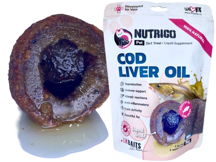 Dopuna prehrani za pse LK Baits Pet Nutrigo Suplement za pse ulje jetre bakalara
