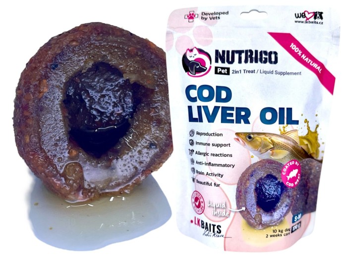 Dopuna prehrani za pse LK Baits Pet Nutrigo Suplement za pse ulje jetre bakalara