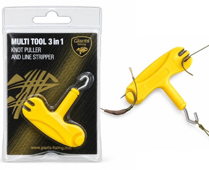 Doťahovač Uzlov a Sťahovač Šnúrok Giants Fishing Multi Tool 3in1 Knot Puller & Line Stripp