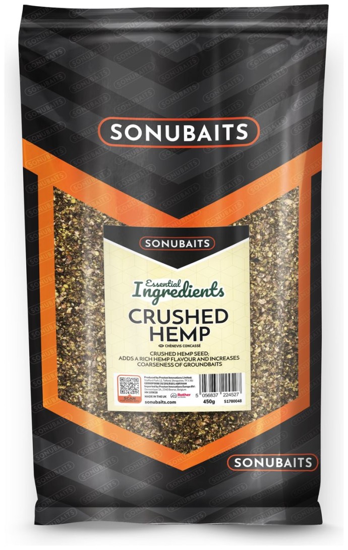 Drvené Konope Sonubaits Essential Ingredients Crushed Hemp 450g