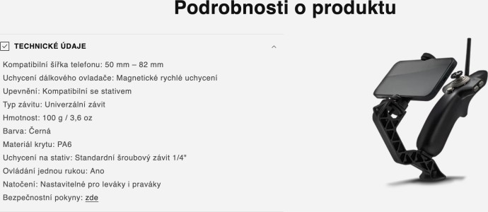 Držák Telefonu a Dálkového Ovladače Deeper pro Loďky
