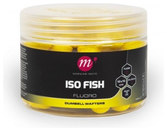Dumbells Wafters Mainline ISO Fish Fluoro 12 x 15mm