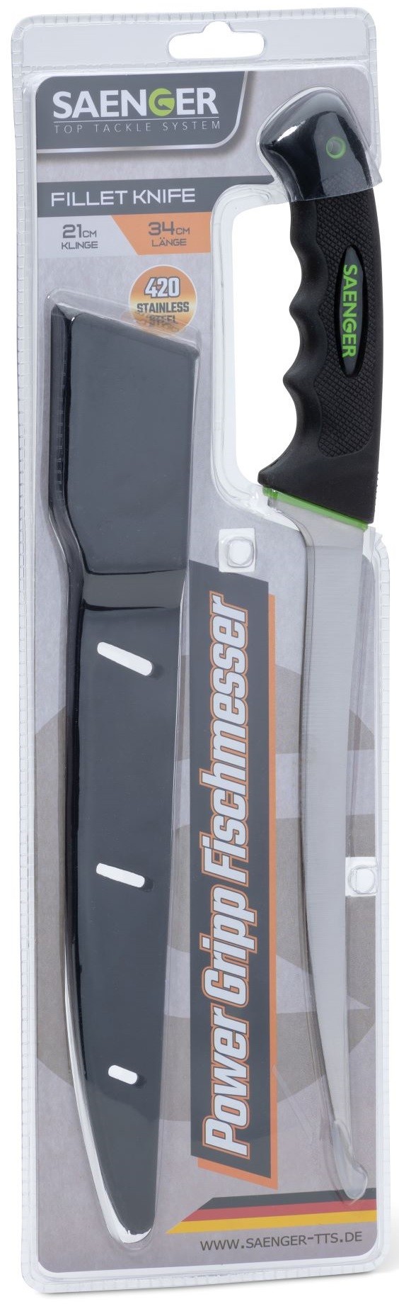 Filetni Nož Saenger s Futrolom Power Grip