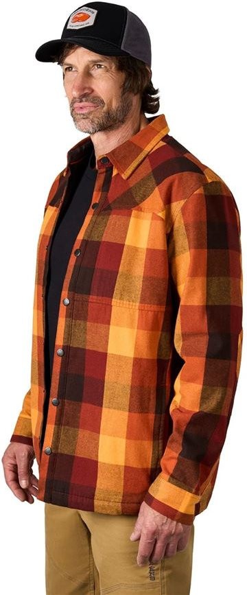 Flanelna košulja Grundéns Bankside Lined Shacket Lobster Plaid