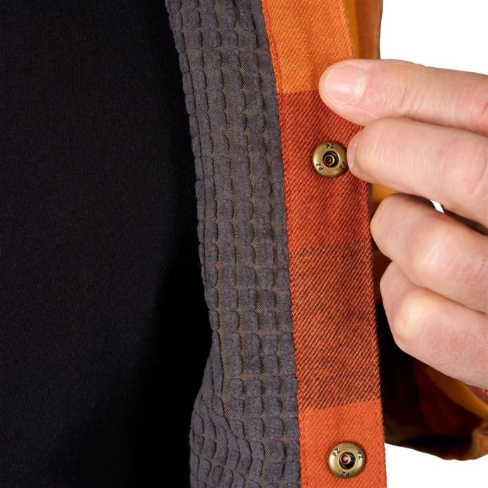 Flanelna košulja Grundéns Bankside Lined Shacket Lobster Plaid