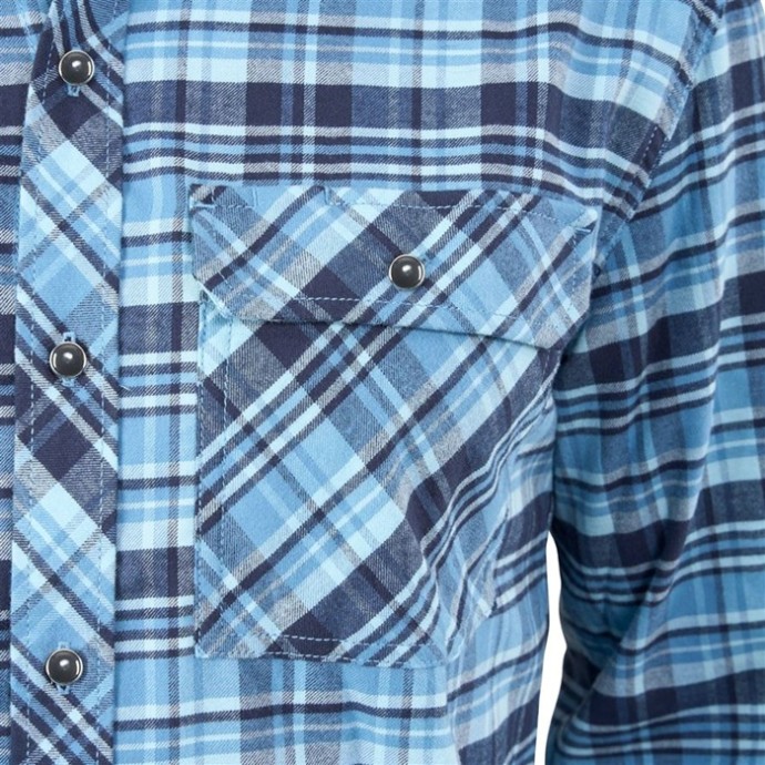 Flanelna košulja Grundéns Dungeness Seawool Flannel Shirt Captain's Blue