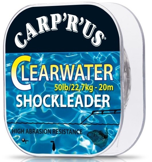 Fluorocarbon za predveze Carp'R'Us Clearwater Shock Leader 20m