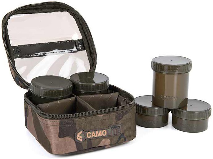 Futrola s posudama Fox Camolite 6 Pot Hookbait Case