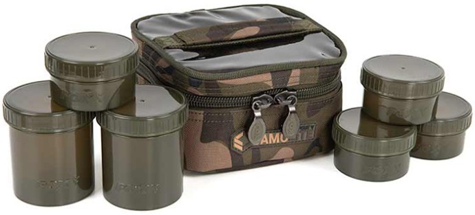 Futrola s posudama Fox Camolite 6 Pot Hookbait Case