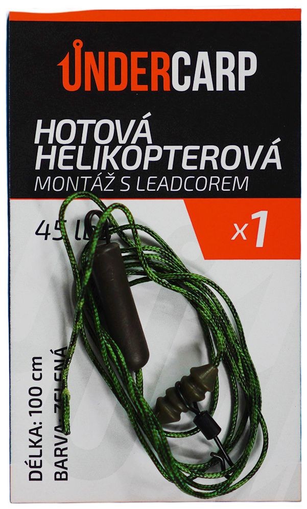 Gotov Predvez UnderCarp Helikopter montaža s leadcoreom 45lb 100cm