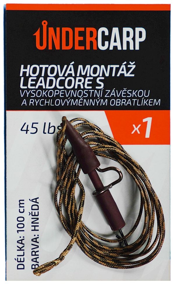 Gotovi Predvez UnderCarp Gotova montaža leadcore s kopčom visoke čvrstoće i brzom izmjenom
