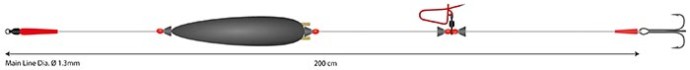 Gotovi Predvez za Soma Mikado Mono Catfish Set II Adjustable Combi 2m 20gr Nosivost 100kg