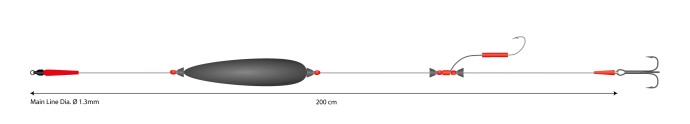 Gotovi Predvez za Soma Mikado Mono Catfish Set III 2m 20gr Nosivost 100kg