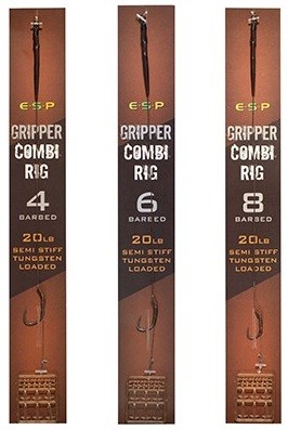 Gotovi Šaranski Predvez ESP Gripper Combi Rigs Brown Barbed