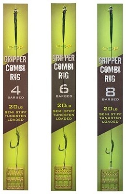 Gotovi šaranski predvez ESP Gripper Combi Rigs Green Barbed