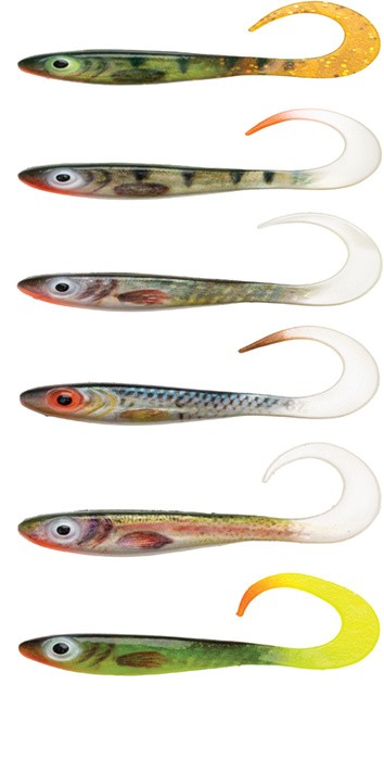 Gumeni Mamac Abu Garcia McPerch Curly Svartzonker Real 11cm