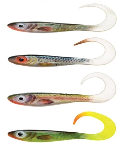 Gumeni Mamac Abu Garcia McPerch Curly Svartzonker Real 11cm