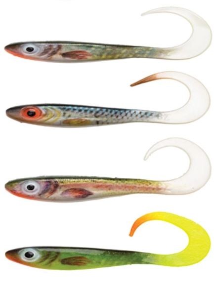 Gumeni Mamac Abu Garcia McPerch Curly Svartzonker Real 8cm