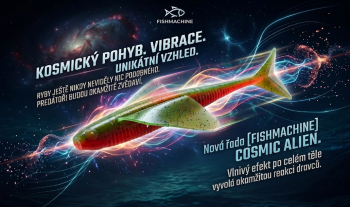 Gumeni Mamac Fishmachine Cosmic Alien Narančasto-Zelena