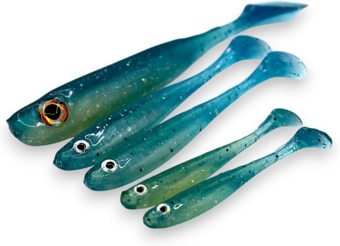Gumeni Mamac Fishmachine Natural-Pulse Plava