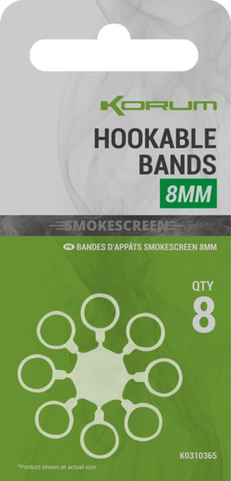 Gumeni prstenovi Korum Smokescreen Hookable Bands